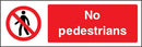 No Pedestrians Sign | Elevate Signs