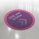 One Way System (Arrows) Floor Sticker
