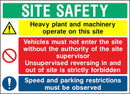 Vehicle Safety Multi-Hazard Sign
