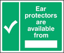 First Aid Sign: Editable Ear Protectors Location | Elevate Signs