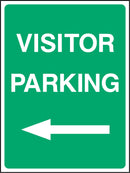 Visitor Parking Left Arrow Sign | Elevate Signs