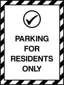 Parking For Residents Only Sign | Elevate Signs