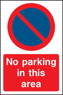 No Parking In This Area Sign | Elevate Signs
