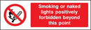 Smoking or Naked Lights Forbidden Sign | Elevate Signs