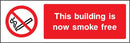 Building Is Now Smoke Free Sign | Elevate Signs