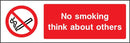 No Smoking: Think About Others Sign | Elevate Signs