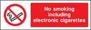 No Smoking, Including Electronic Cigarettes Sign | Elevate Signs