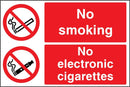 No Smoking, No Electronic Cigarettes Sign | Elevate Signs
