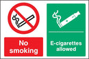 No Smoking, E-Cigarettes Allowed Sign | Elevate Signs