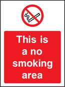 No Smoking Area Sign | Elevate Signs
