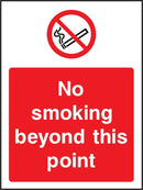 No Smoking Beyond This Point Sign | Elevate Signs