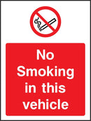 No Smoking In This Vehicle Sign | Elevate Signs