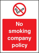 No Smoking Company Policy Sign | Elevate Signs