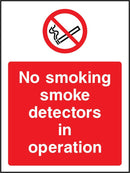 No Smoking: Smoke Detectors In Operation Sign | Elevate Signs