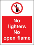No Lighters, No Open Flame Sign | Elevate Signs