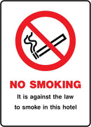 No Smoking In Hotel Sign | Elevate Signs