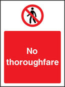 No Thoroughfare Sign | Elevate Signs