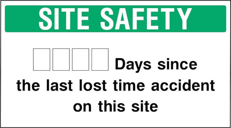 Days Since Accident Sign | Elevate Signs