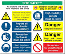 Excavations Multi-Hazard Site Safety Notice Sign | Elevate Signs