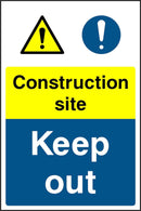 Construction Site: Keep Out Sign | Elevate Signs