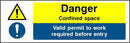 Danger: Confined Space, Permit Required Sign | Elevate Signs