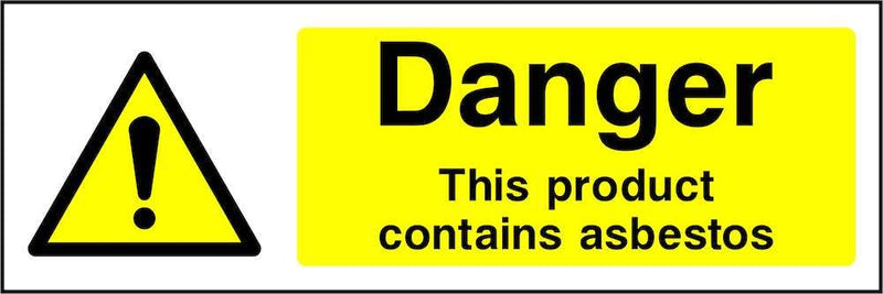 Danger: This Product Contains Asbestos Sign | Elevate Signs