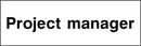 Project Manager Sign