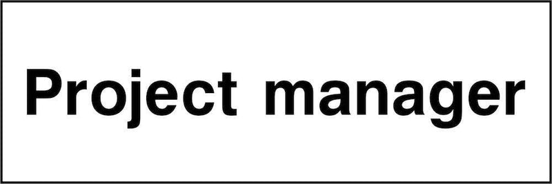 Project Manager Sign