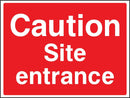 Caution: Site Entrance Sign | Elevate Signs
