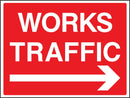 Works Traffic (Right Arrow) Sign