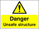 Danger: Unsafe Structure Sign | Elevate Signs