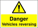 Danger: Vehicles Reversing Sign | Elevate Signs