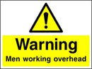 Warning: Men Working Overhead Sign
