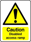 Caution: Disabled Access Ramp Sign | Elevate Signs