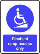 Disabled Ramp Access Only Sign | Elevate Signs
