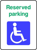 Disablility Reserved Parking Sign | Elevate Signs