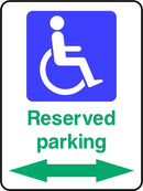 Disabled Reserved Parking Spaces Sign | Elevate Signs