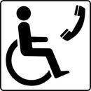 Phone Access for Wheelchair Users Sign