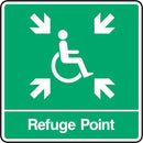 Disability Refuge Point Here Sign | Elevate Signs