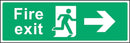 Fire Exit Sign: Right Arrow | Elevate Signs