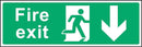 Fire Exit Sign: Backward Arrow | Elevate Signs