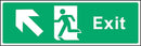 Exit Sign: Forward, Left Arrow | Elevate Signs