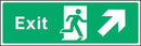 Exit Sign: Forward, Right Arrow | Elevate Signs