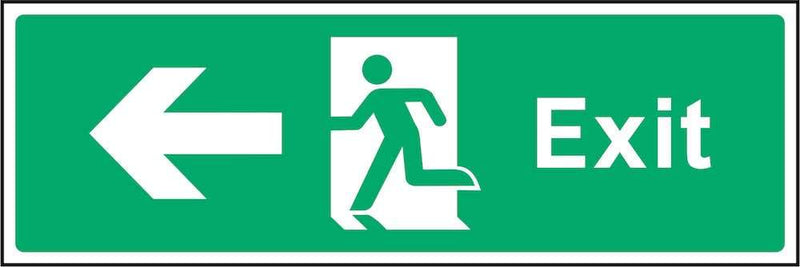 Exit Sign: Left Arrow | Elevate Signs