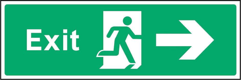 Exit Sign: Right Arrow | Elevate Signs