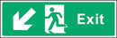 Exit Sign: Backward, Left Arrow | Elevate Signs