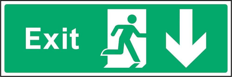 Exit Sign: Backward Arrow | Elevate Signs