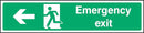 Emergency Exit Sign: Left Arrow | Elevate Signs