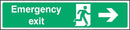 Emergency Exit Sign: Right Arrow | Elevate Signs