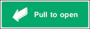 Fire Door Sign: Pull to Open | Elevate Signs